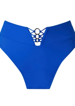 Miami Dreams High Waisted Bikini Bottoms - Cobalt