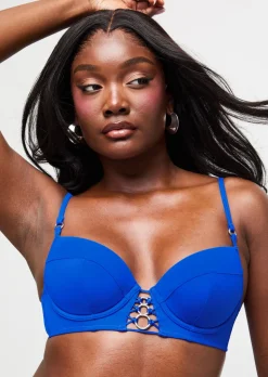 Miami Dreams Underwired Padded Bikini Top - Cobalt