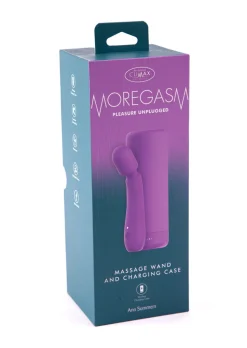 Moregasm+ Pleasure Unplugged Vibrating Massage Wand with Charging Case