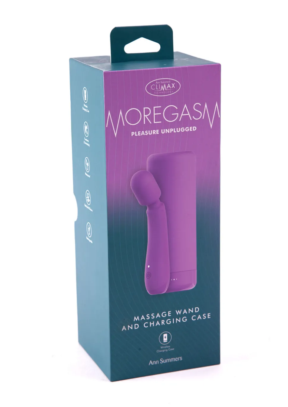 Moregasm+ Pleasure Unplugged Vibrating Massage Wand with Charging Case