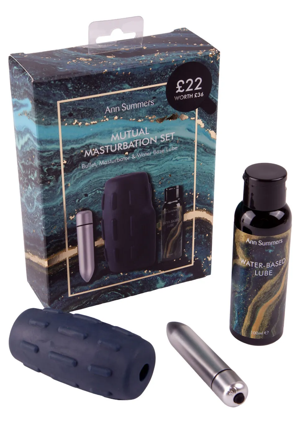 Mutual Masturbation 3 Piece Couples Sex Toy Set