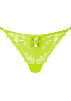 Neon Crush Lace G-String - Lime