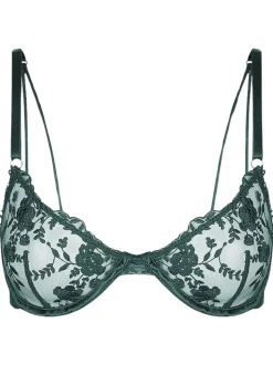 Nicolette Non Pad Plunge Bra - Green