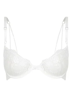Nicolette Non Pad Plunge Bra - White
