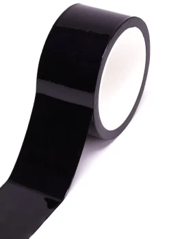 Non-Sticky PVC Bondage Tape - Black
