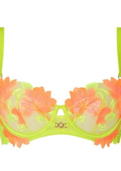 Paradise Glow Non Padded Balcony Bra - Lime