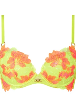 Paradise Glow Padded Plunge Bra - Lime