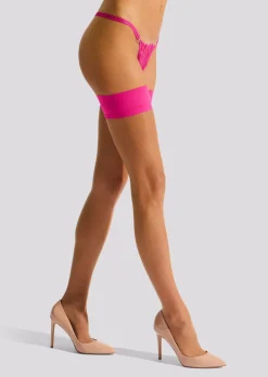 Plain Top Hold Ups - Bright Pink