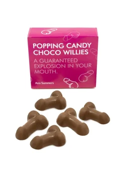 Popping Candy Milk Chocolate Willies Rude Edible Sweets