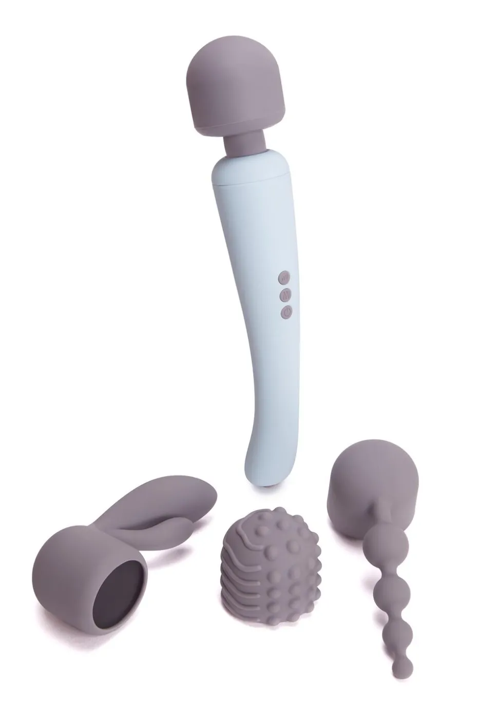 Power Massage Wand Vibrator Set with 3 Interchangeable Attachments