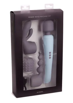 Power Massage Wand Vibrator Set with 3 Interchangeable Attachments
