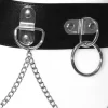 PU Bondage Belt with Link & Chain Detail