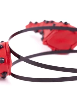 PU Studded Devil Horns Headband