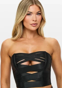 Rebel Allure Criss-Cross Top - Black