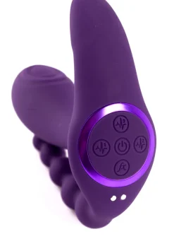Remote Control 3 Way Clitoral G-Spot Anal Vibrator