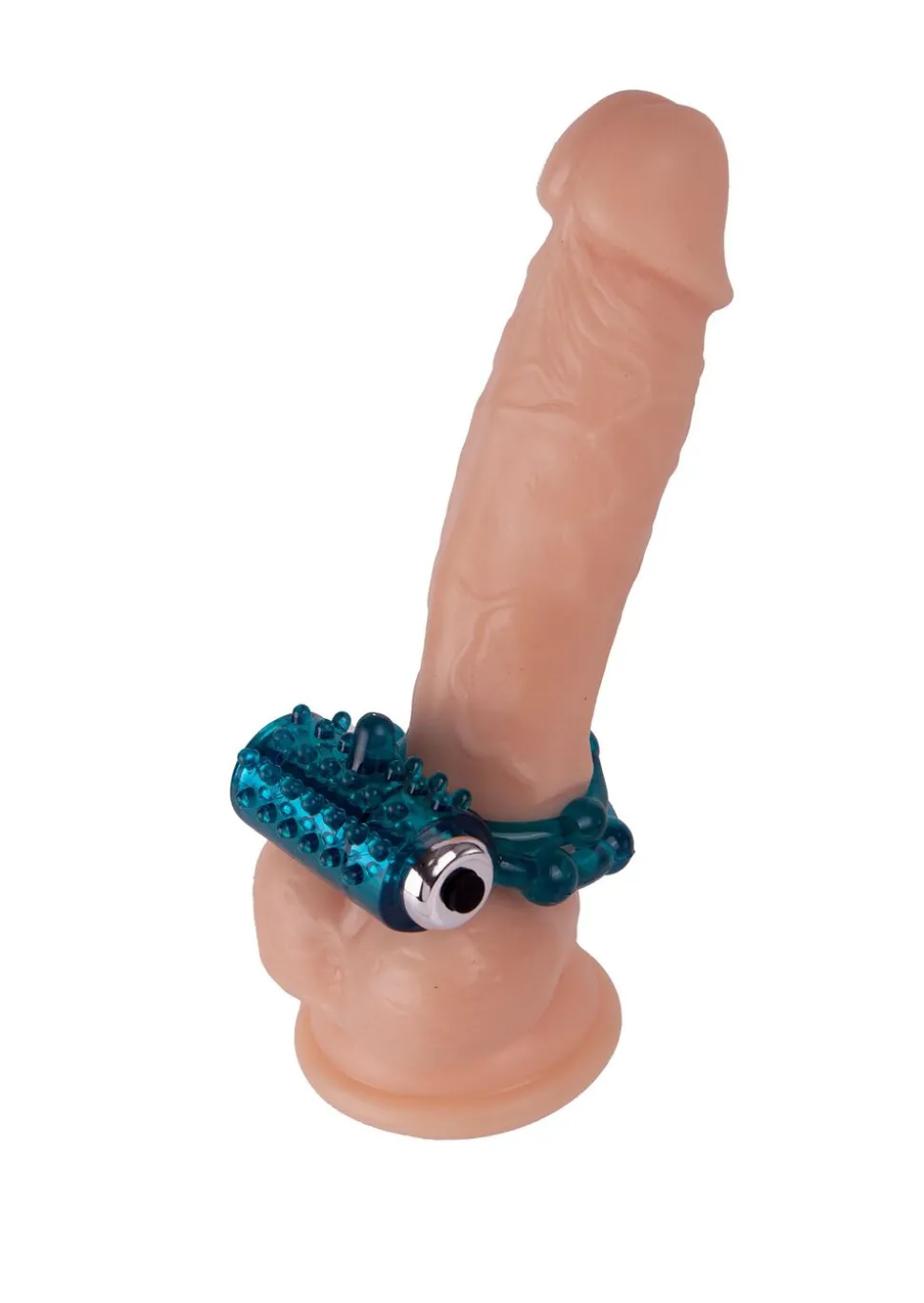 Ribbed Vibrating Cock & Ball Ring with Removable Bullet