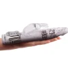 Rotating Rampant Rabbit Glitter Jelly Vibrator