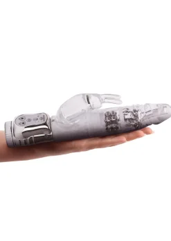 Rotating Rampant Rabbit Glitter Jelly Vibrator