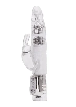 Rotating Rampant Rabbit Glitter Jelly Vibrator