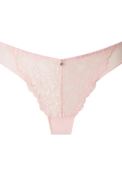Sexy Lace Brazilian Knickers - Pale Pink