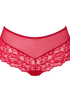 Sexy Lace Crotchless Short - Red
