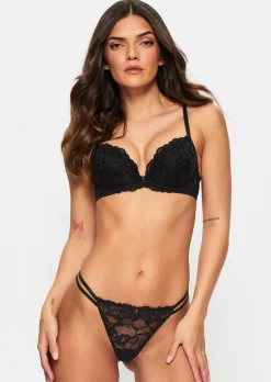 Sexy Lace G-String - Black