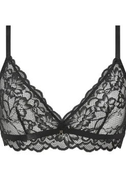 Sexy Lace Non Padded Bralette - Black