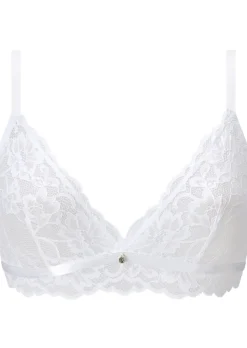 Sexy Lace Non Padded Bralette - White