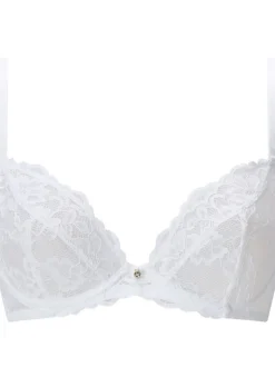 Sexy Lace Non Padded Plunge Bra - White