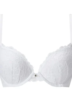 Sexy Lace Padded Boost Bra - White
