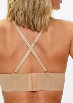 Sexy Lace Padded Multiway Bra - Nude 01