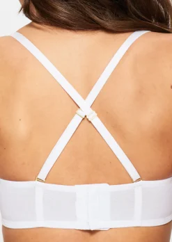Sexy Lace Padded Multiway Bra - White
