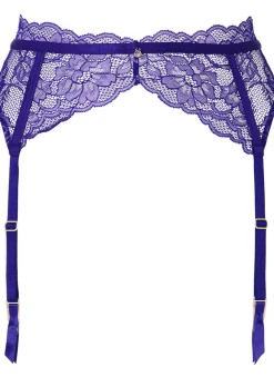 Sexy Lace Suspender Belt - Dark Purple