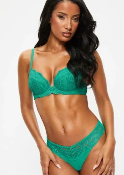 Sexy Lace Thong - Green