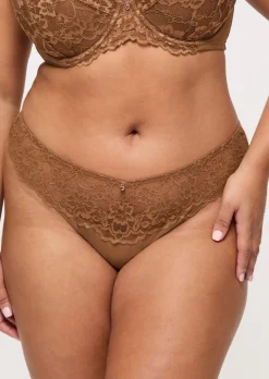 Sexy Lace Thong - Nude 03