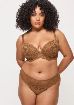 Sexy Lace Thong - Nude 03
