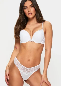 Sexy Lace Thong - White