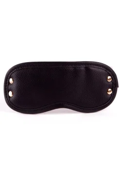 Signature Faux Leather Blindfold Eyemask