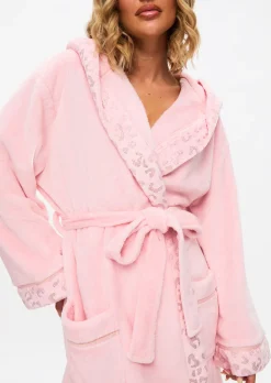 Signature Sparkle Fluffy Robe - Pale Pink