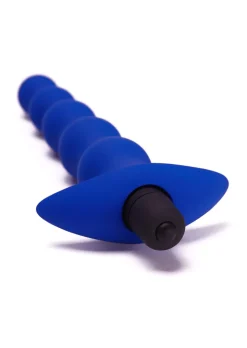 Silicone Vibrating Graduated Anal Beads with Removable Bullet