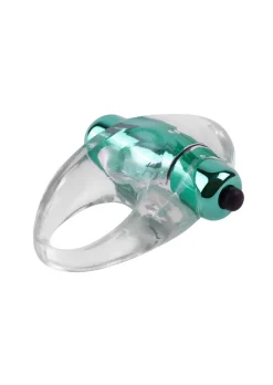 Sleek Vibrating Couples Cock Ring with Removable Bullet