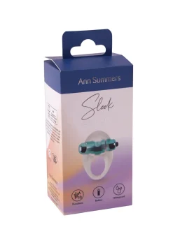 Sleek Vibrating Couples Cock Ring with Removable Bullet