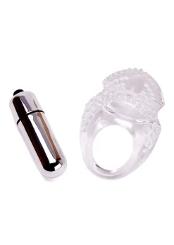 Stealth Vibrating Cock Ring with Removable Bullet