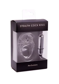 Stealth Vibrating Cock Ring with Removable Bullet