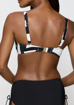 Summer Allure Plunge Tie Top - Black