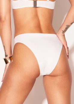 Summer Siren High Waist Bikini Bottom - White