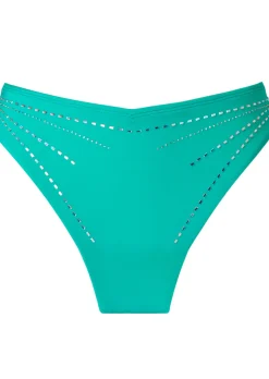 Summer Siren High Waisted Bikini Bottoms - Teal