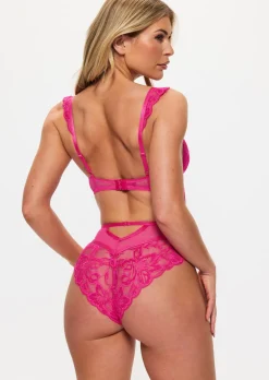 Sweet Romance Lace Underwired Lingerie Body - Pink