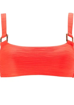 Swim Crinkle Bikini Top - Bright Orange