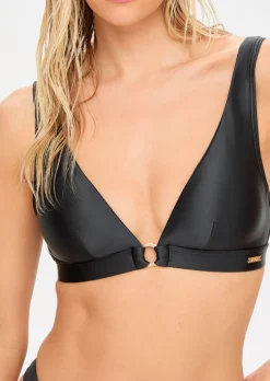 Swim Solid Collections Bikini Top - Black